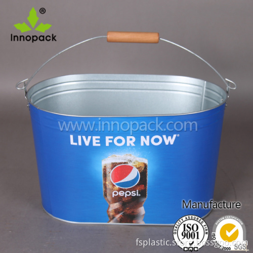 10 L 10 QT ice beer bucket large metal beer bottle bucket with metal handle